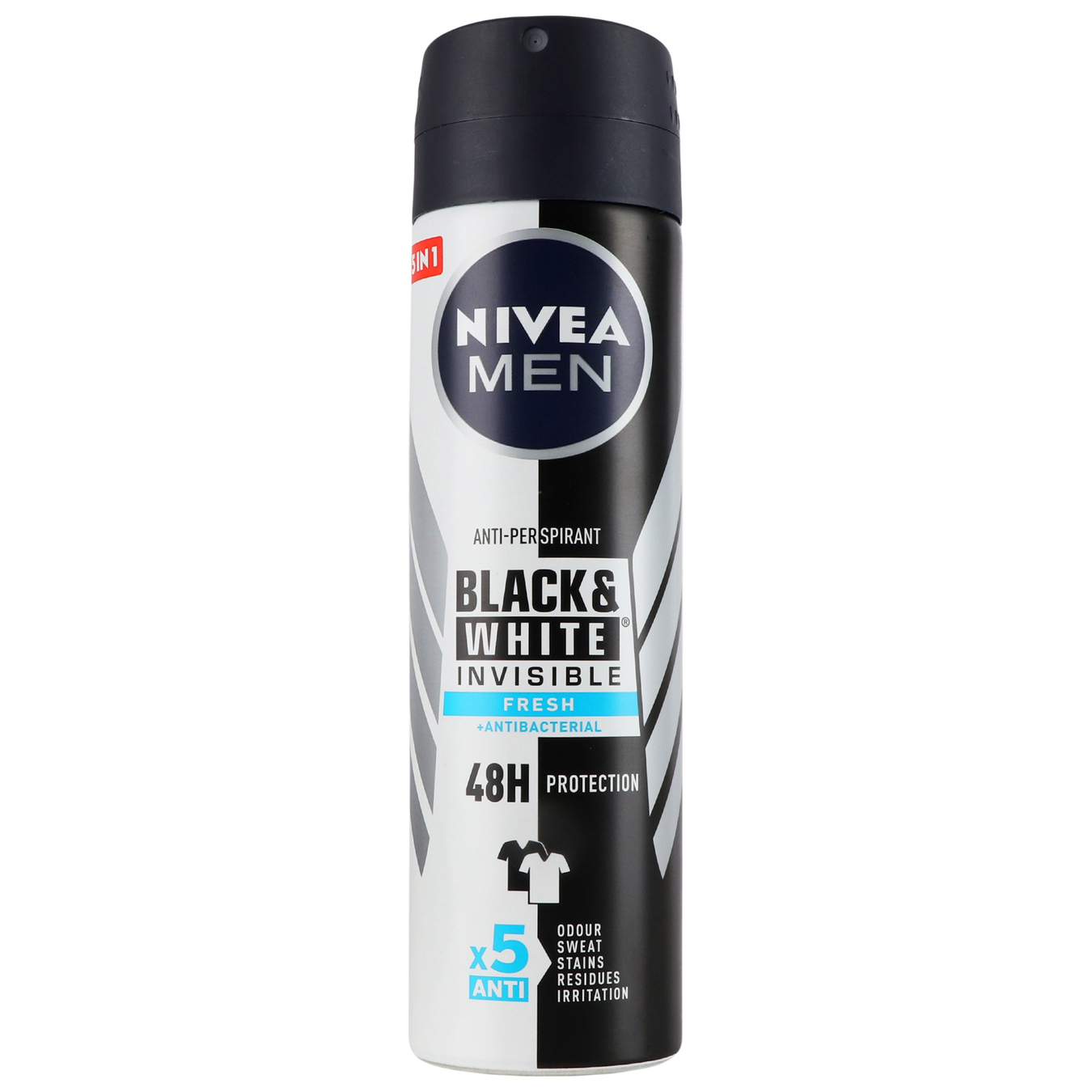 Antiperspirant Nivea Fresh invisible for black and white 150 ml