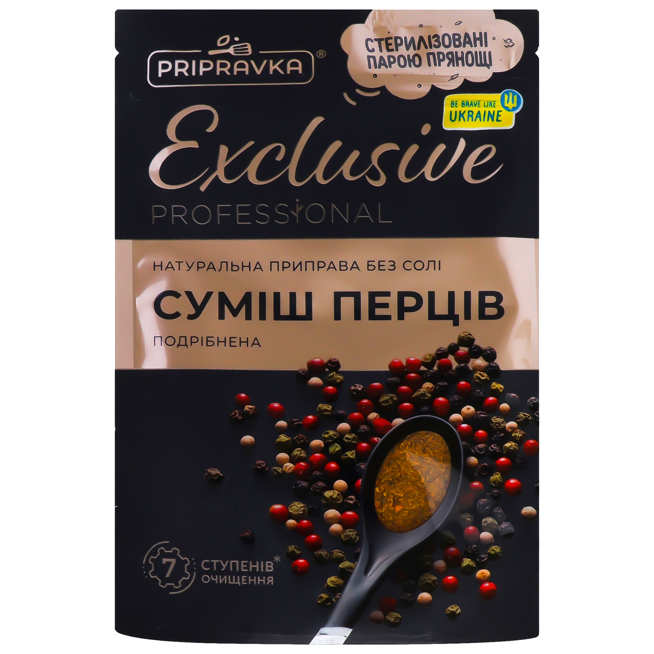 Приправа Pripravka Exclusive Professional Суміш перців без солі натуральна 35г