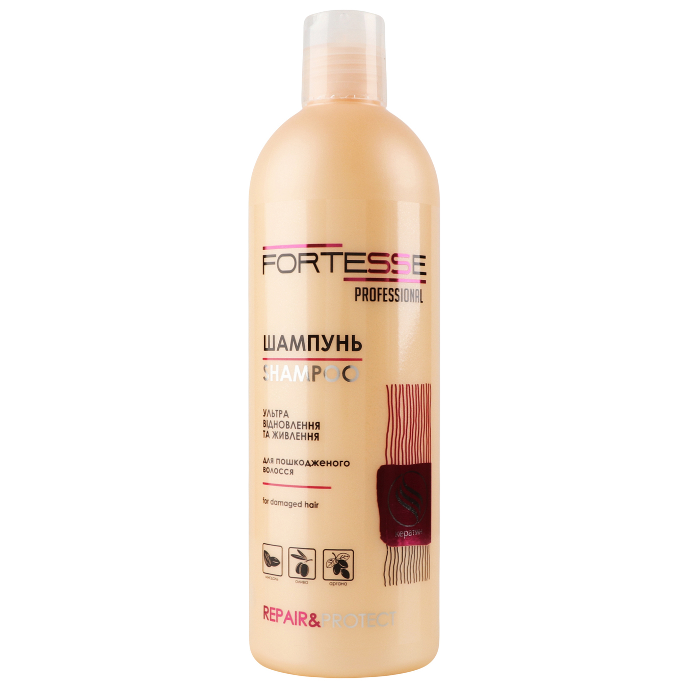 FORTESSE PRO repair&protect restorative shampoo for dry damaged hair in need of nourishment 400 ml