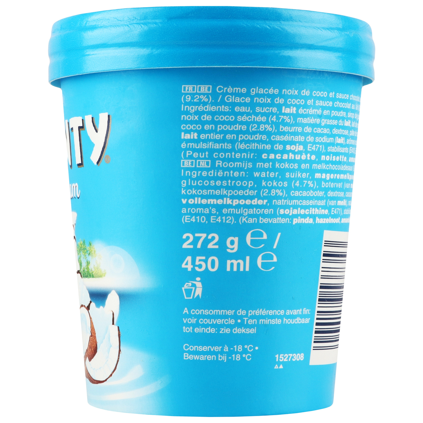 Bounty ice cream bucket 272g 4