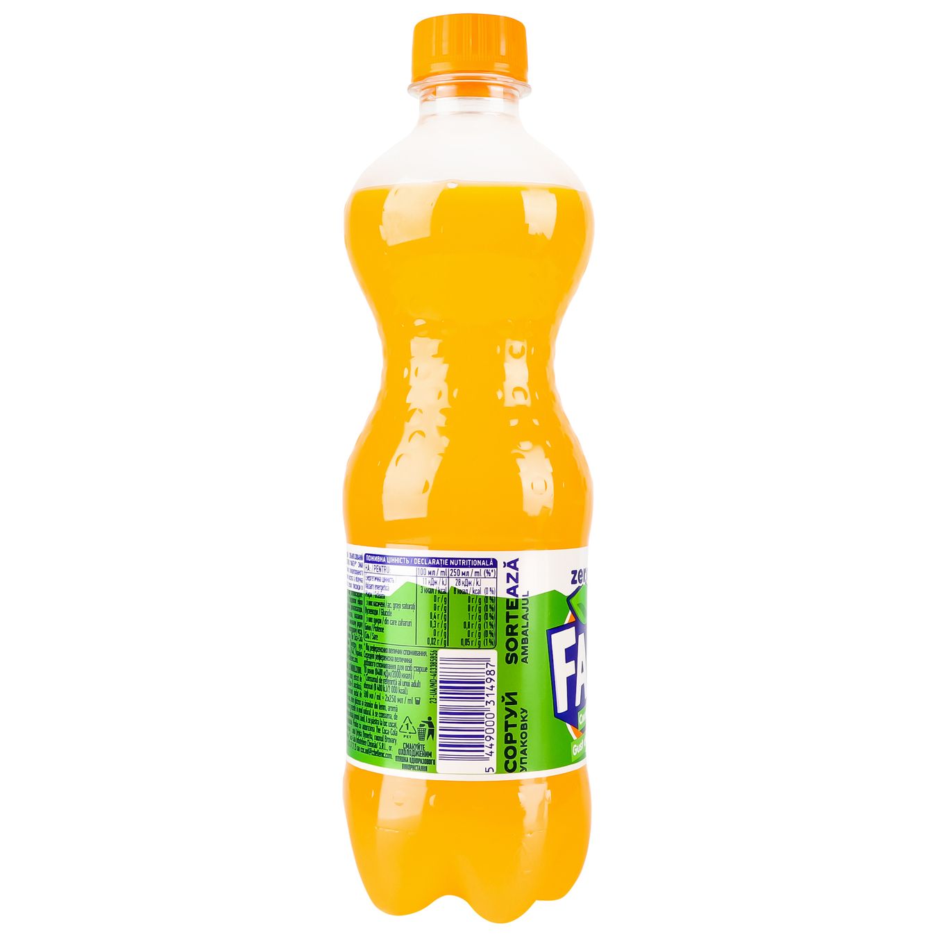 Fanta Mango Zero carbonated drink 0.5 l PET 3