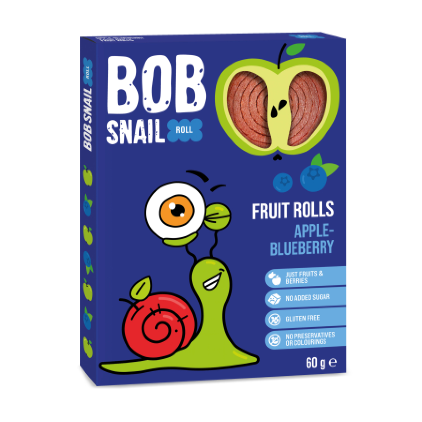 Конфеты Bob Snail натуральные яблочно-черничные 60г