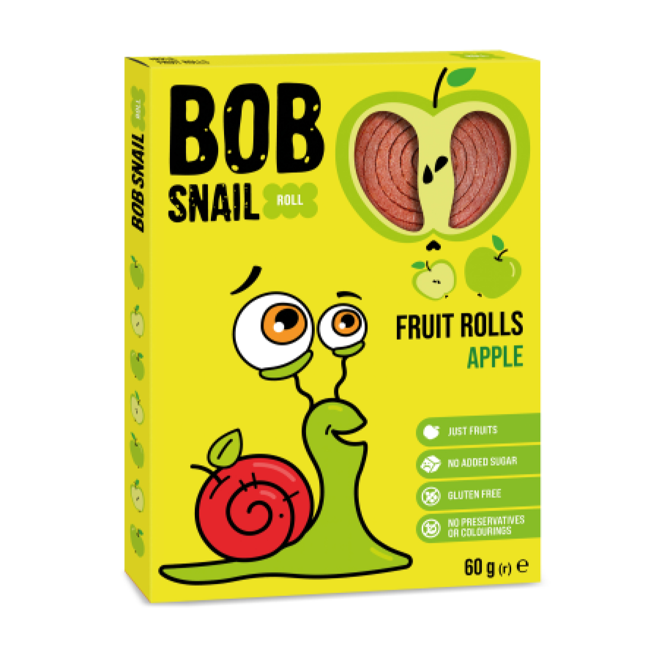 Цукерки Bob Snail натуральні яблучні 60г