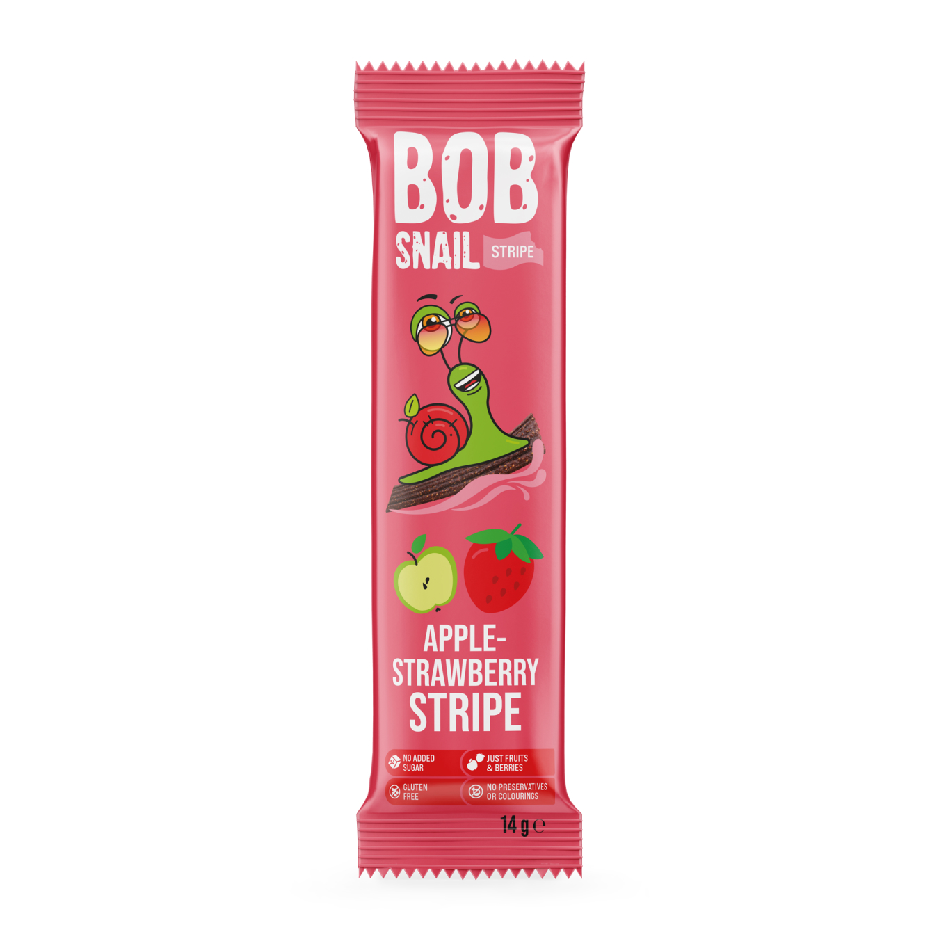 Bob Snail Candy Apple and strawberry stripe 14g