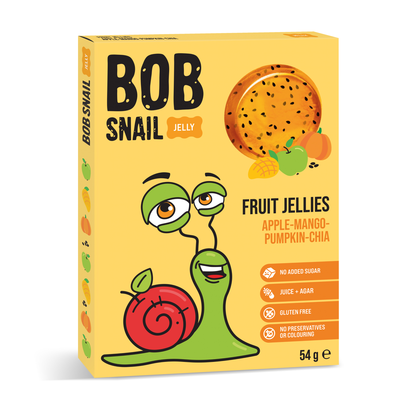 Мармелад Bob Snail яблоко-манго-тыква-чиа без сахара 54г