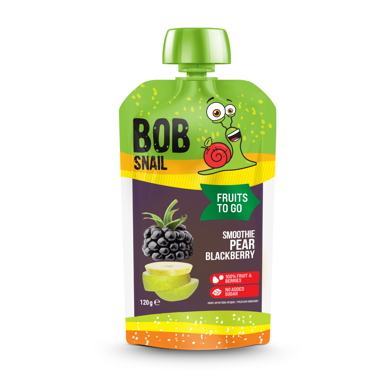 Bob Snail fruit puree Smoothies Pear-Forest Blackberry pasteurized 120 g