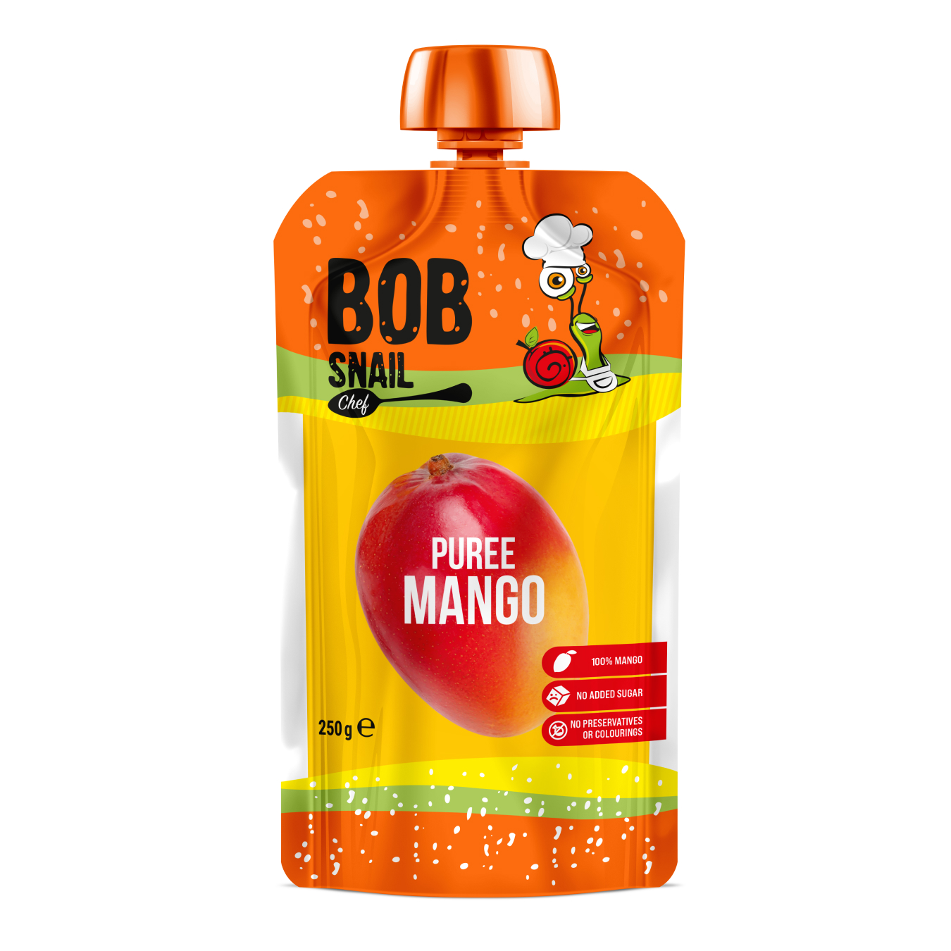 Bob Snail fruit puree Mango pasteurized 250g