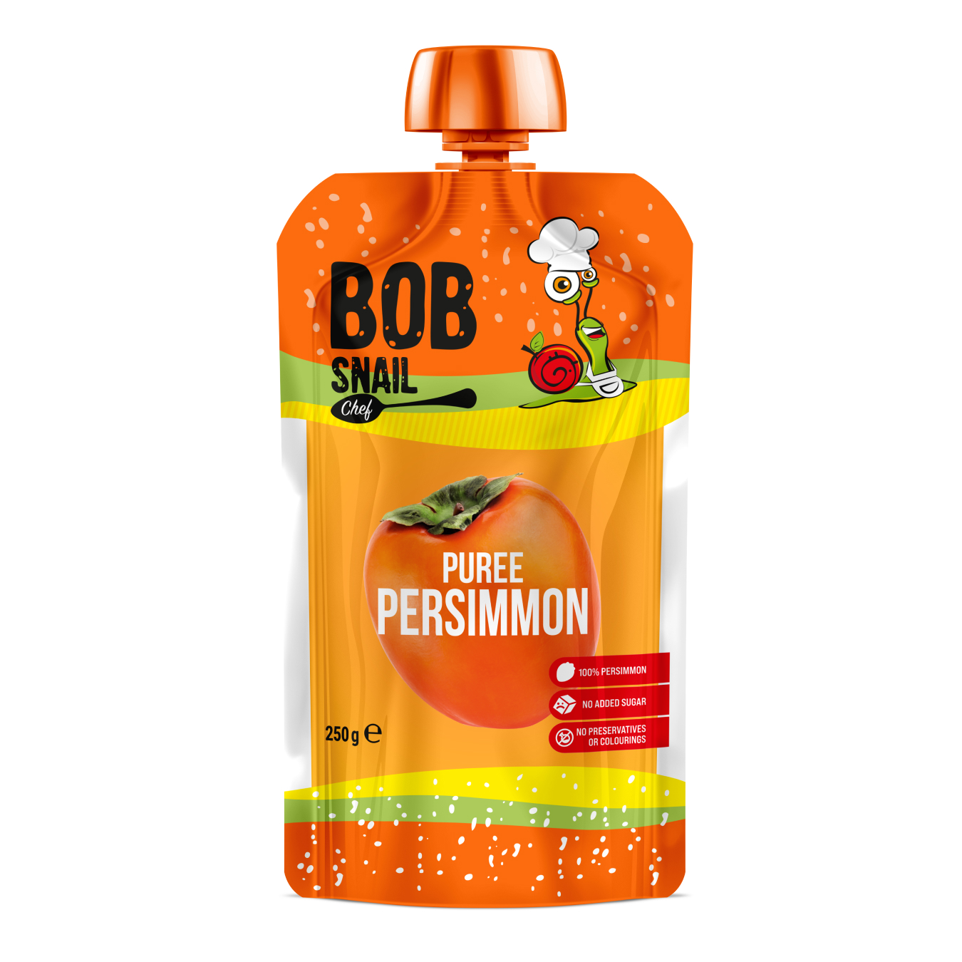 Bob Snail fruit puree from Persimmon pasteurized 250g