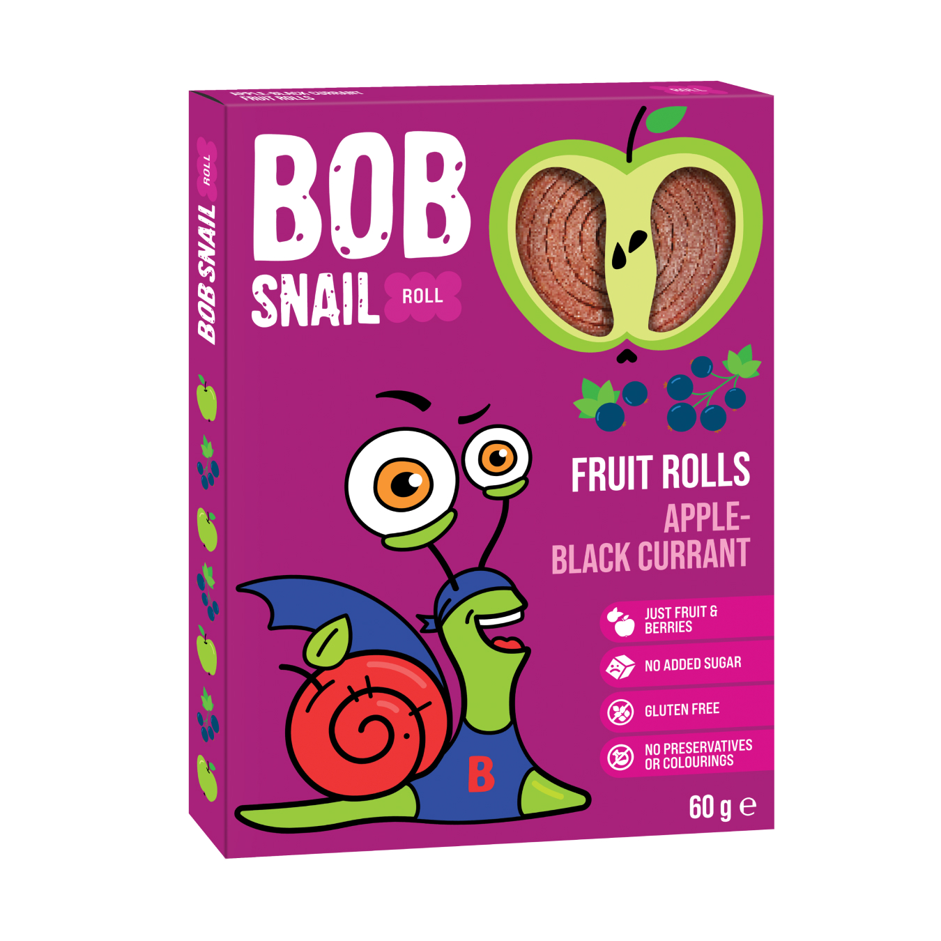 Цукерка Bob Snail яблучно-смородинова 60г