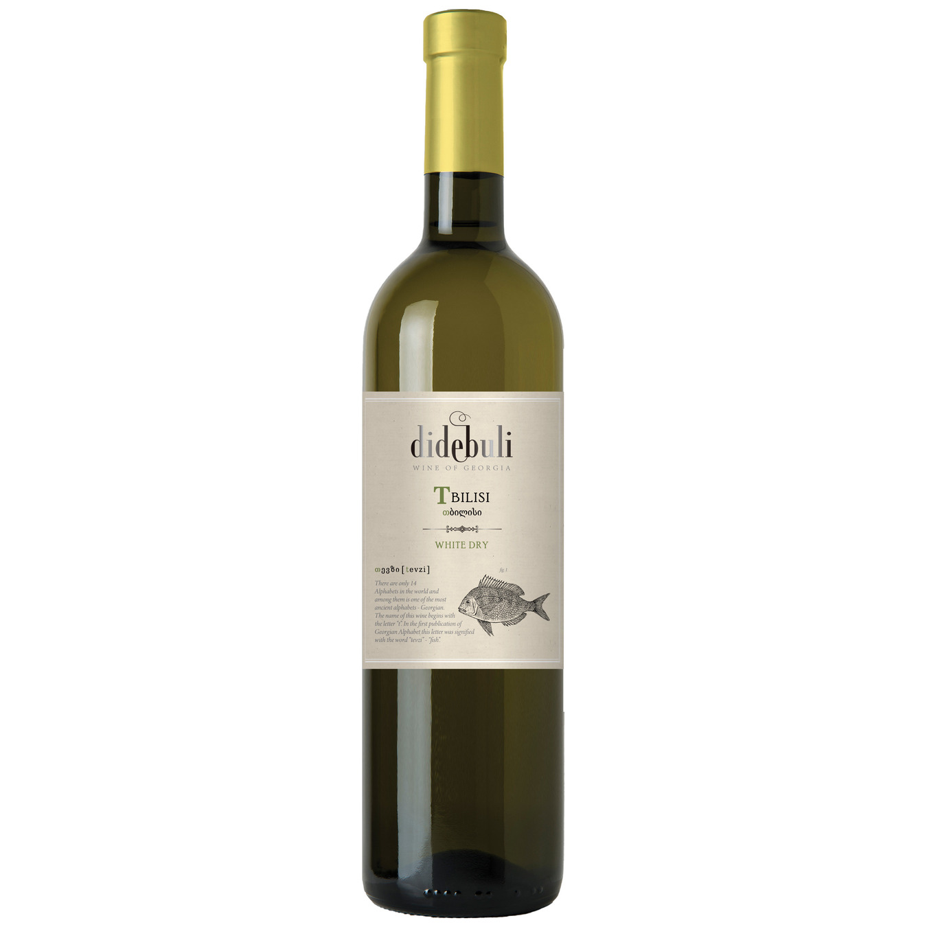 Вино Didebuli Tbilisi белое сухое 11% 0,75л