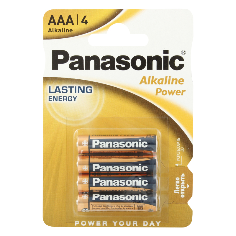 Батарейка Panasonic Alkaline Power AAA блістер 4