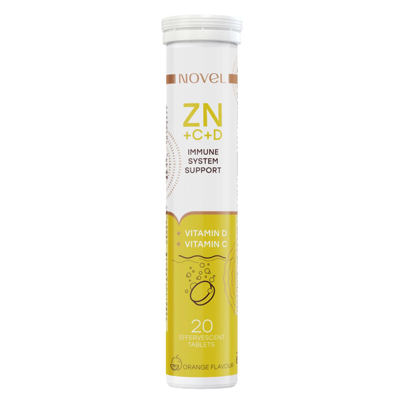 Effervescent vitamins Novel C + Zinc + D #20