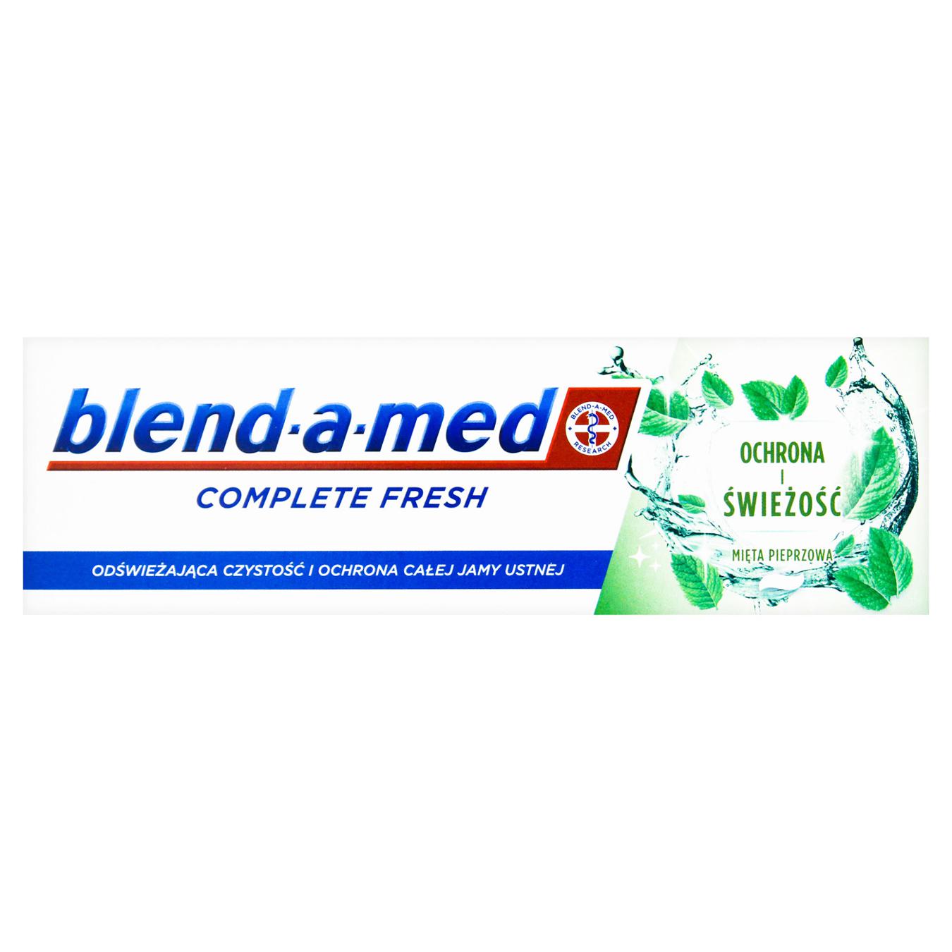 Паста зубная Blend-a-med complete фреш защита и свежесть перечная мята 75мл