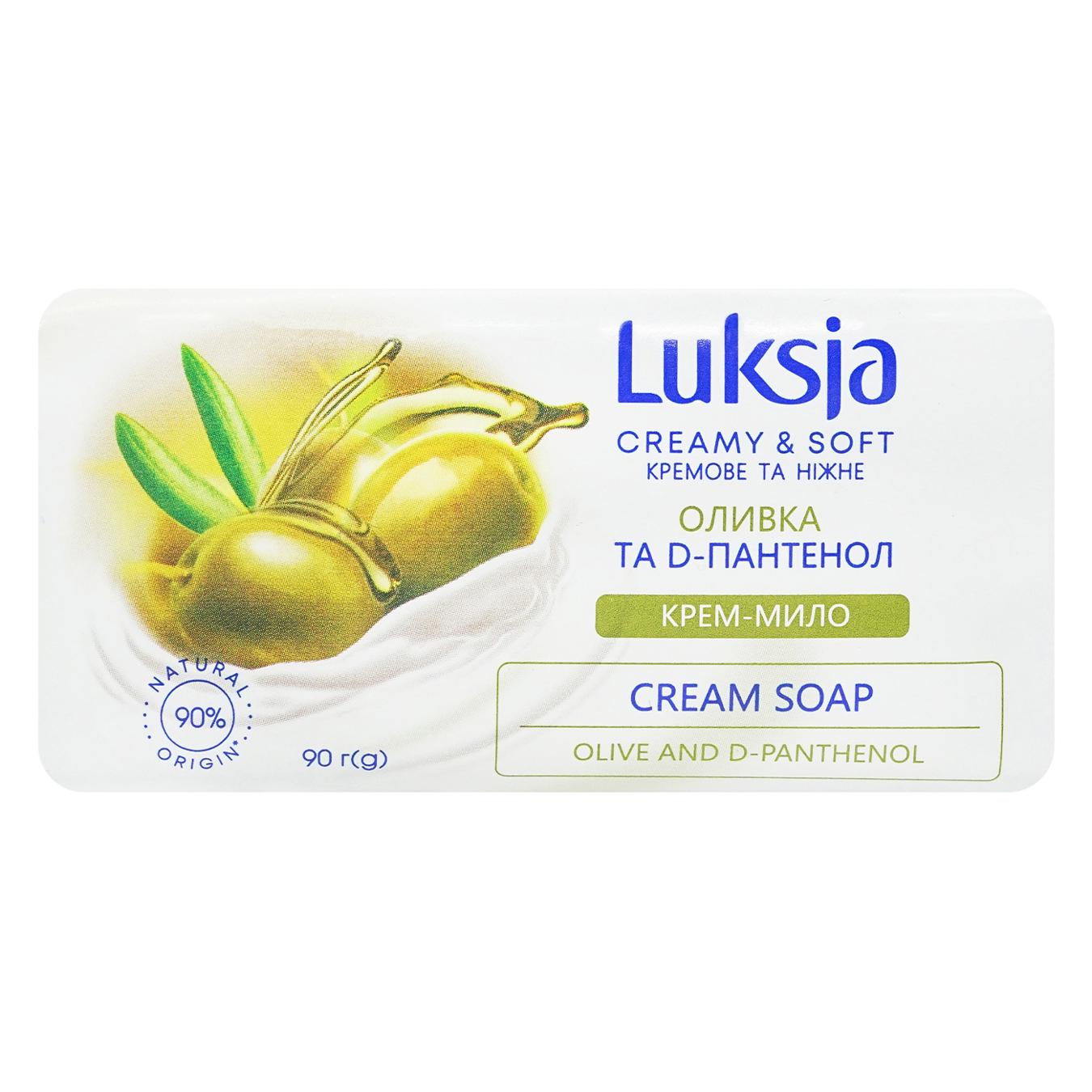 Cream soap Luksja hard flax and rice milk 90g