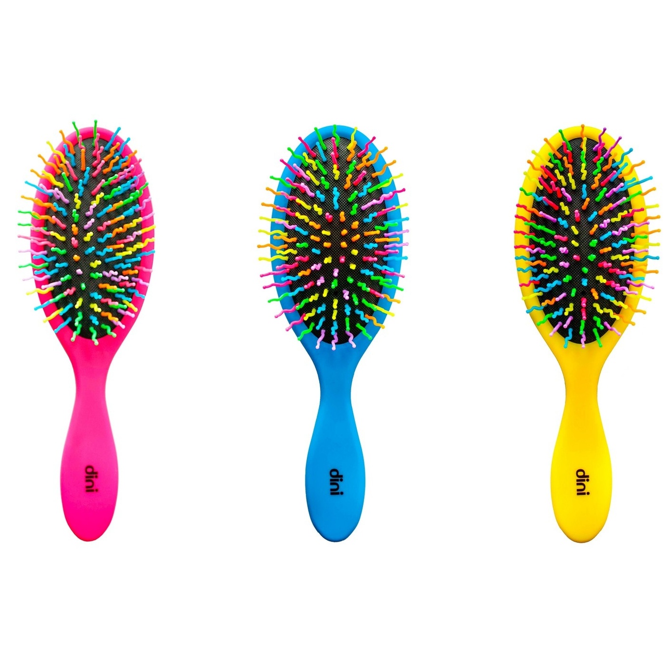 Hair brush Dini massage oval colored d-482 2