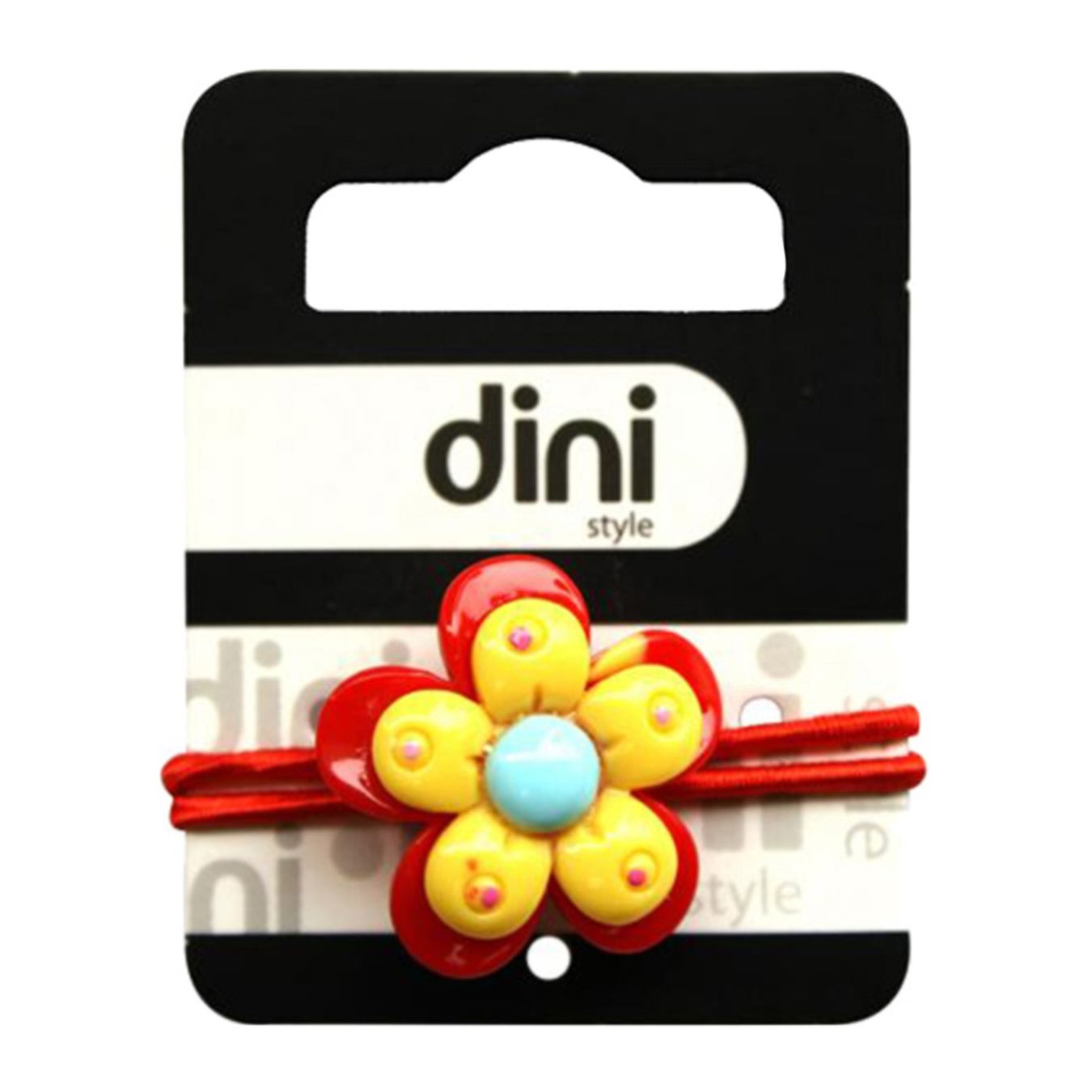 Rubber band Dini Kids Red flower 2
