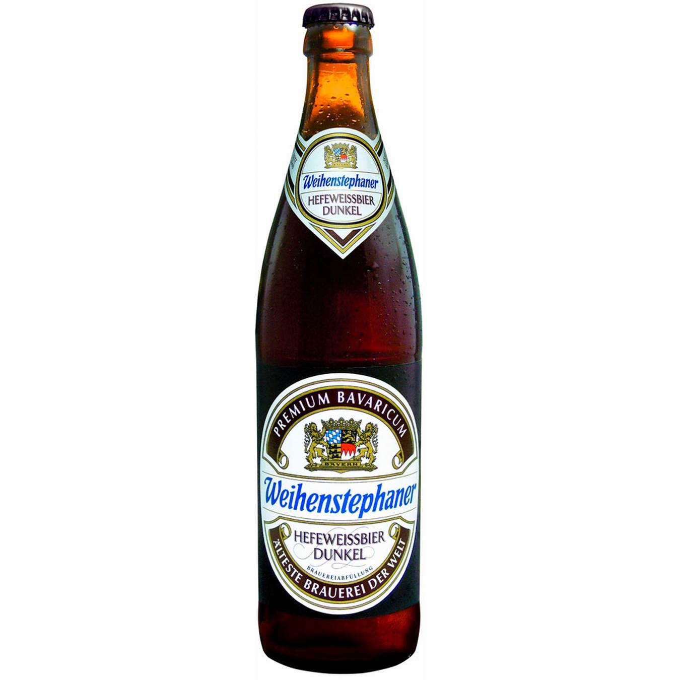 Dark beer Weihenstephan Hefeweissbier Dunkel wheat 5.3% 0.5l glass