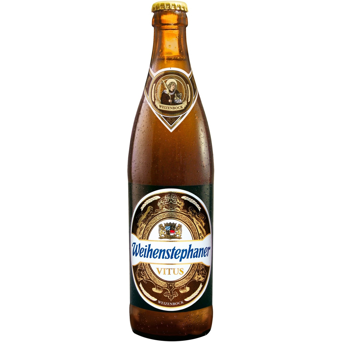 Пиво светлое Weihenstephan Vitus пшеничное крепкое 8% 0,5л стекло