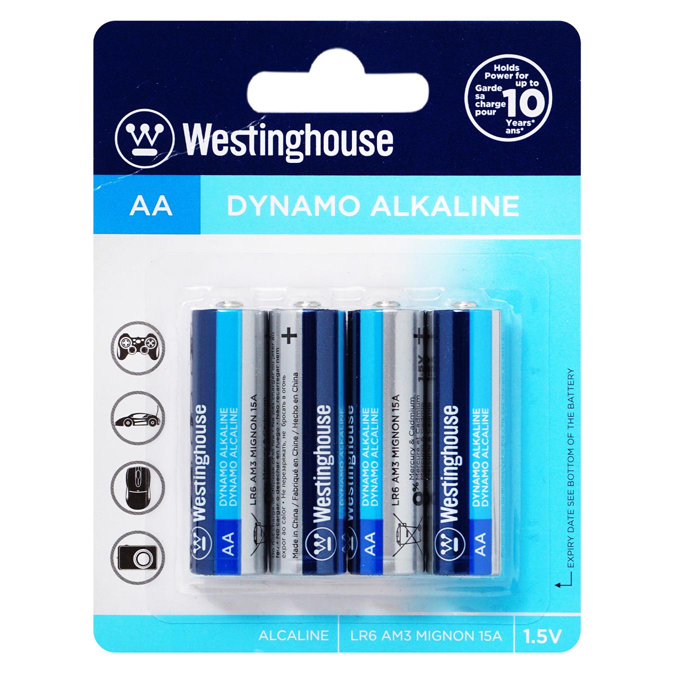 Battery Westinghouse Alkaline Dynamo AA 4 pcs