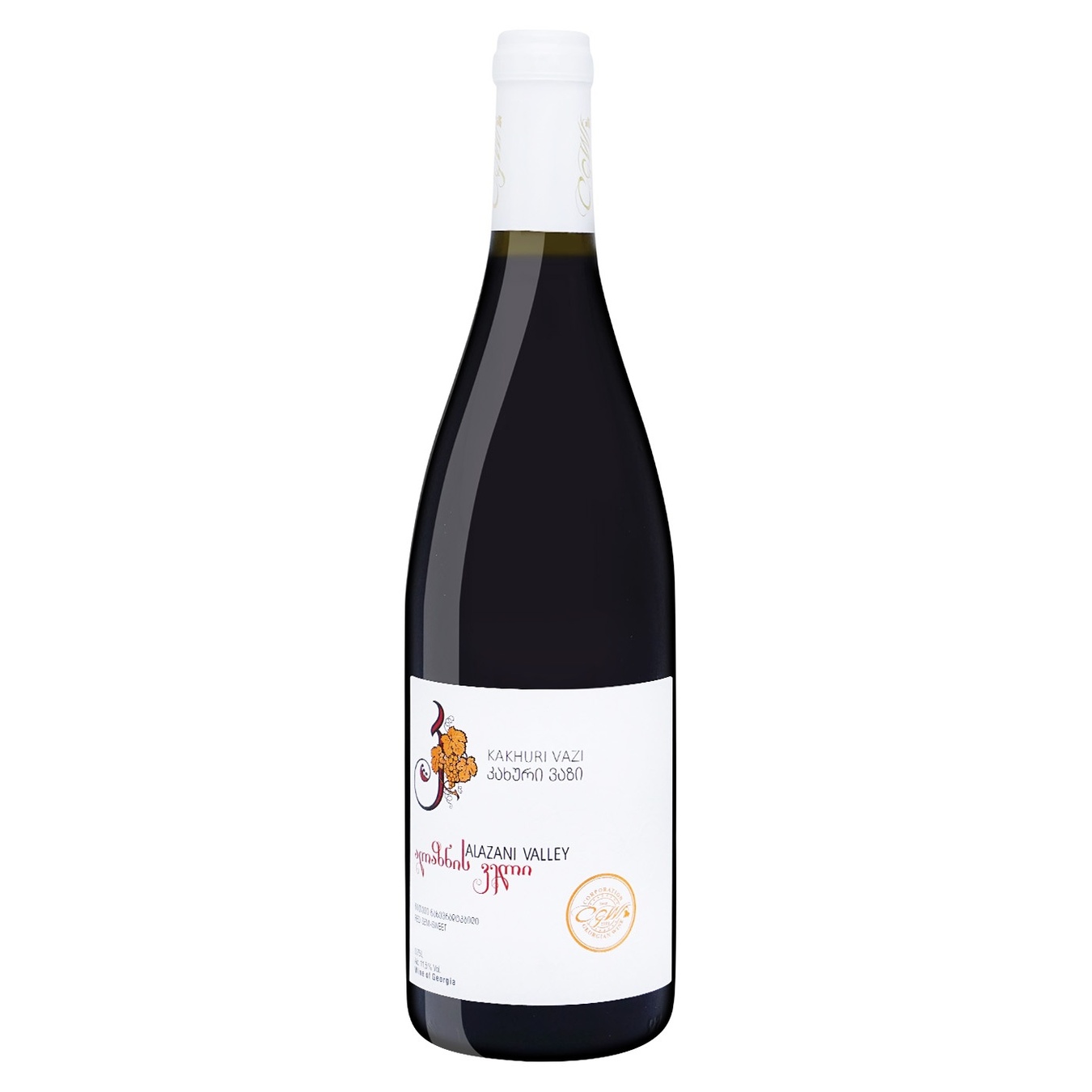 Вино Kakhuri Vazi Alazani Valley красное полусладкое 12% 0,75л