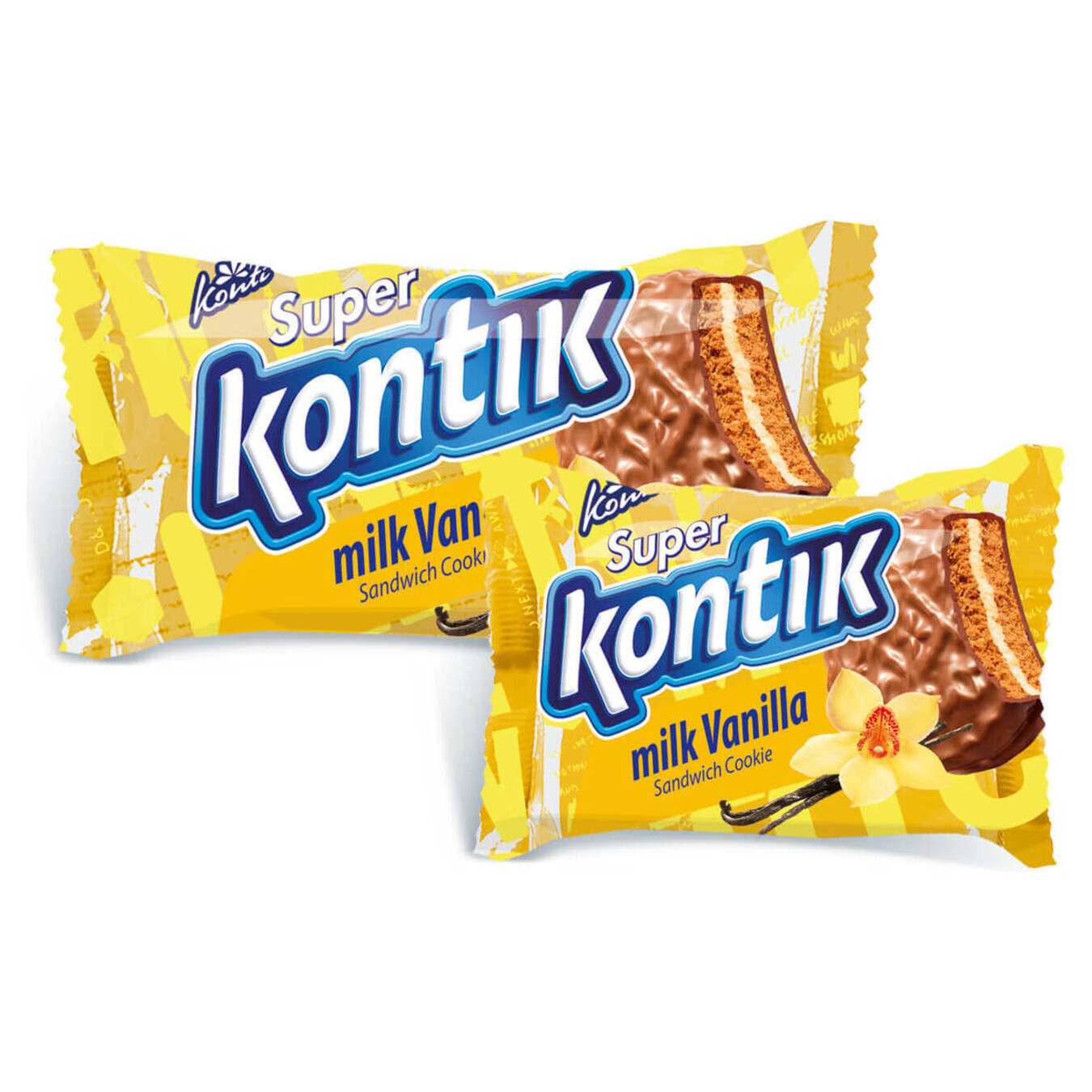 Печенье-сэндвич Konti Super Kontik с ванилью 100г