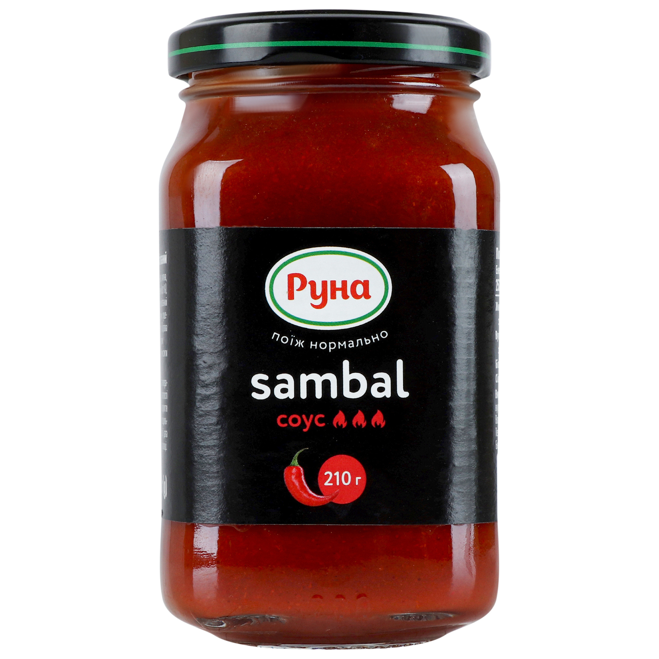 Sauce Runa Sambal glass 210g