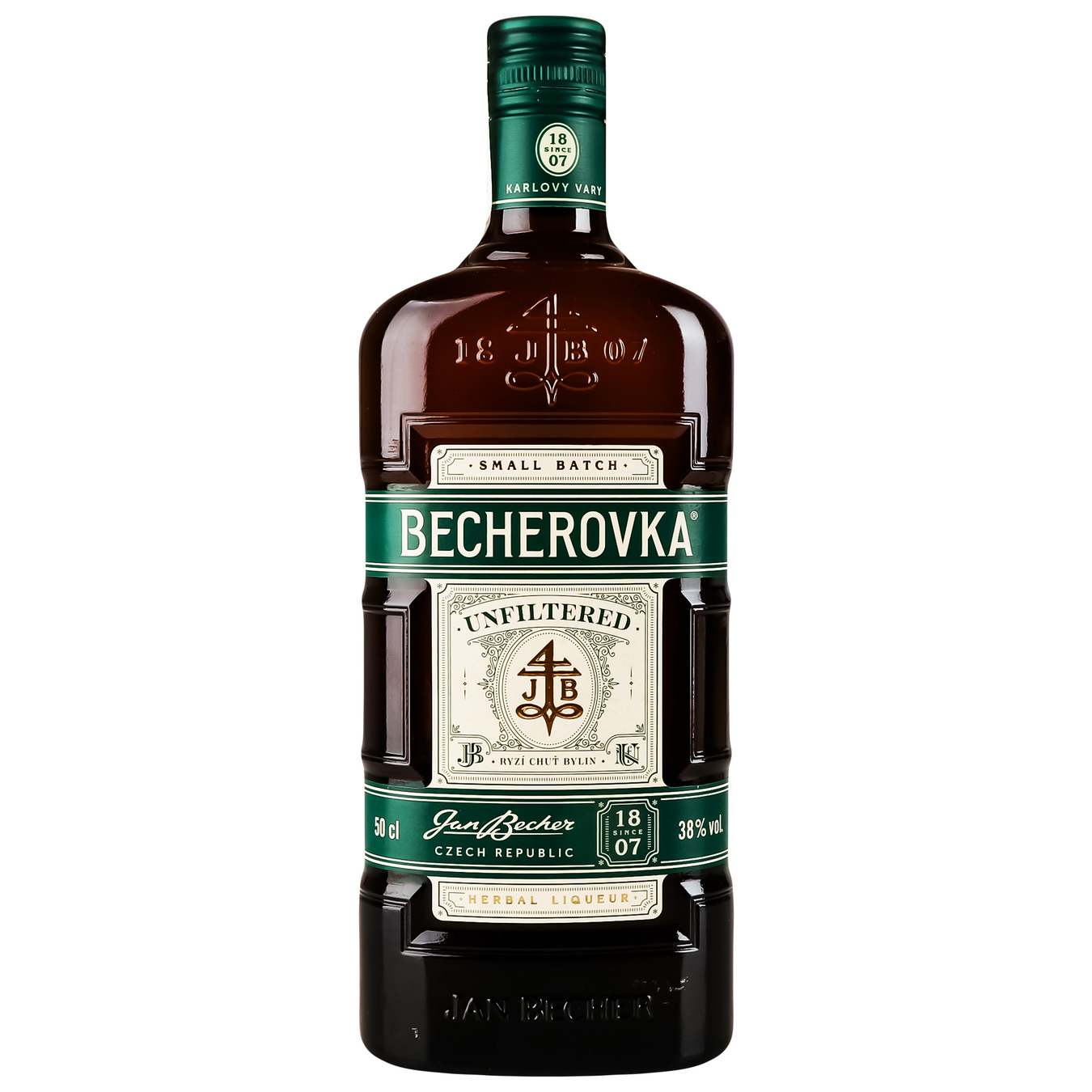 Becherovka Unfiltered herbal liqueur tincture 38% 0.5 l 2