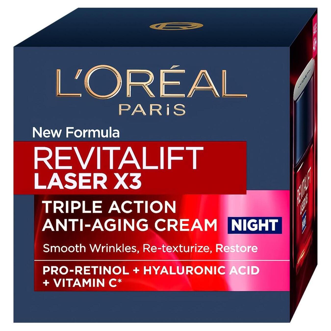Крем-догляд L'Oreal Revitalift нічний антивіковий для обличя 50мл