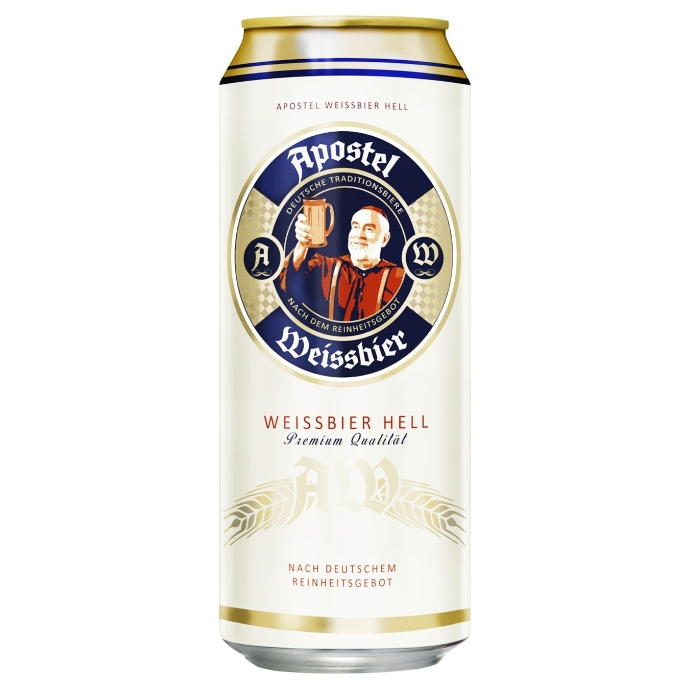 Пиво Apostel Hefeweissbier нефільтроване 5,3% 0,5л залізна банка