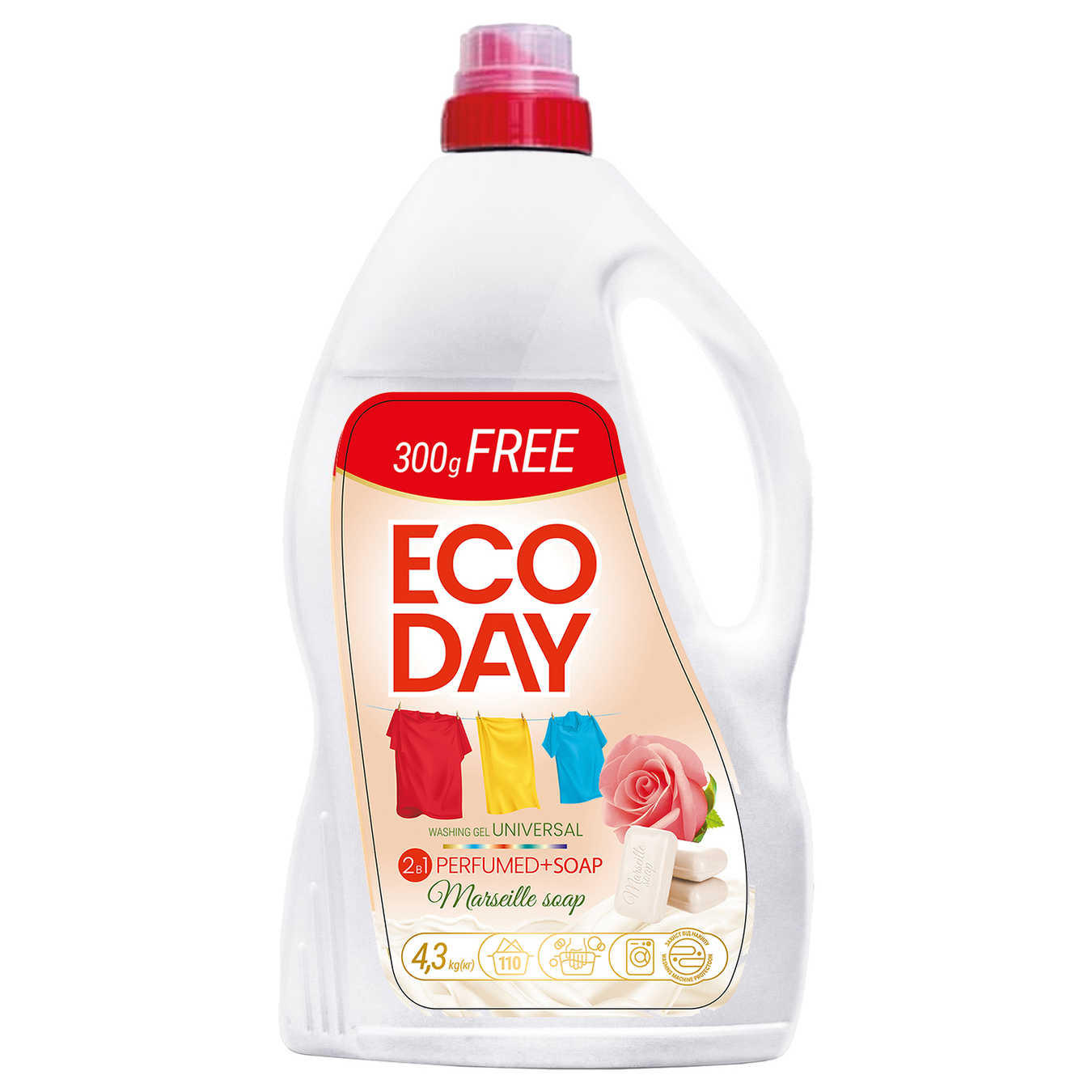 Gel for washing Oniks eco day universal Marseille soap 4.3 l