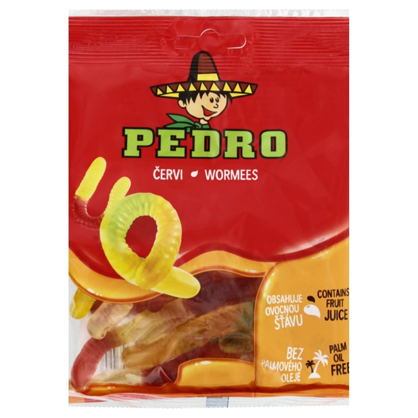 Жевательные конфеты Pedro Червячки 80г