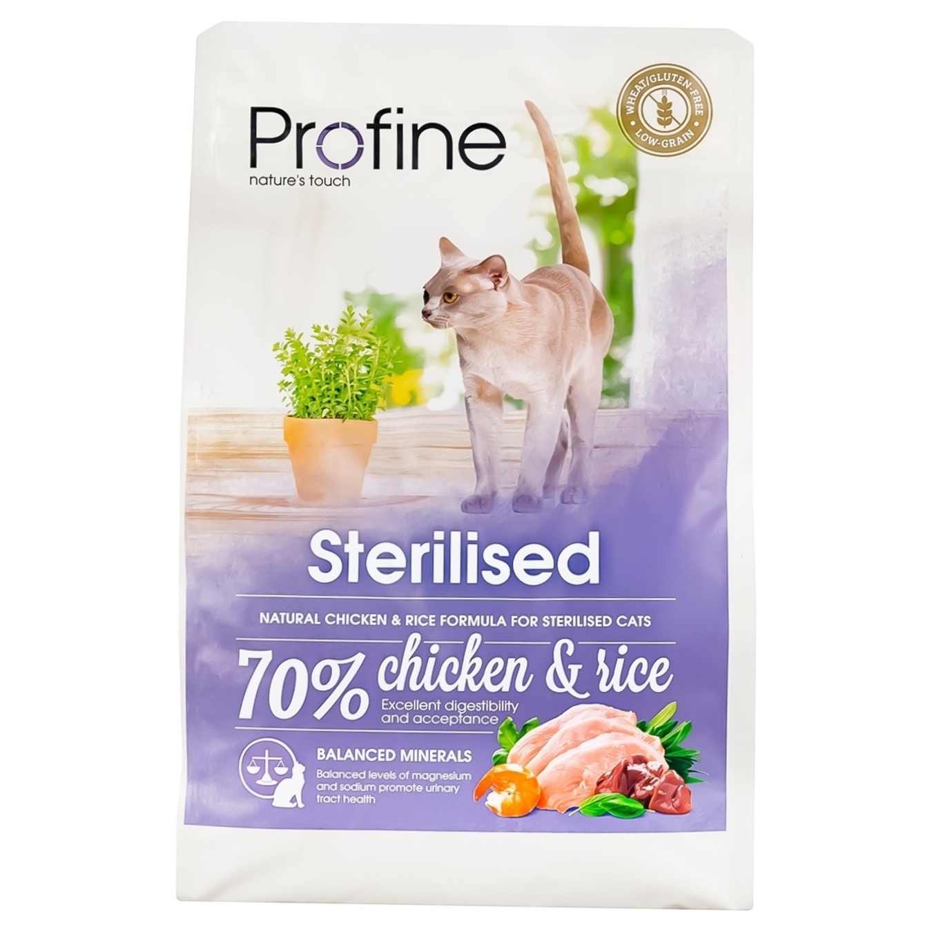 Profine feed for neutered cats dry chicken with rice 2 kg