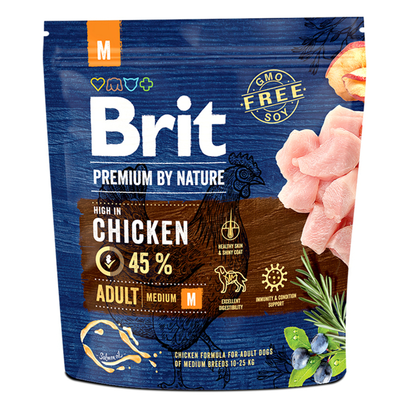 Food for dogs Brit Premium M medium breeds dry 3kg