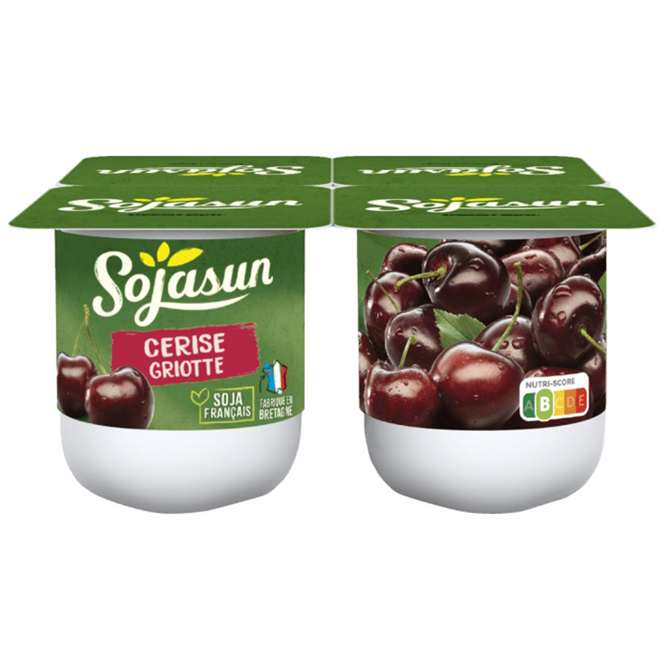 Sojasun soy yogurt with pieces of cherry 1pc 100g 2
