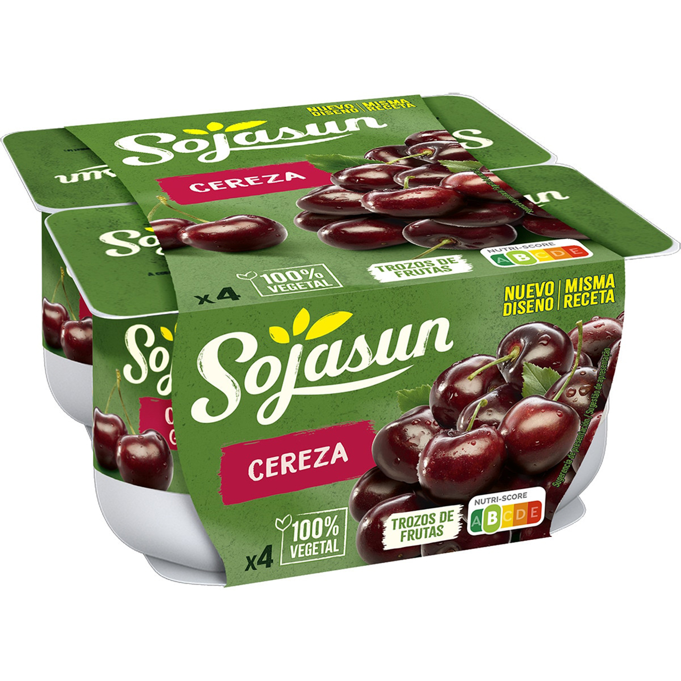 Sojasun soy yogurt with pieces of cherry 1pc 100g 3