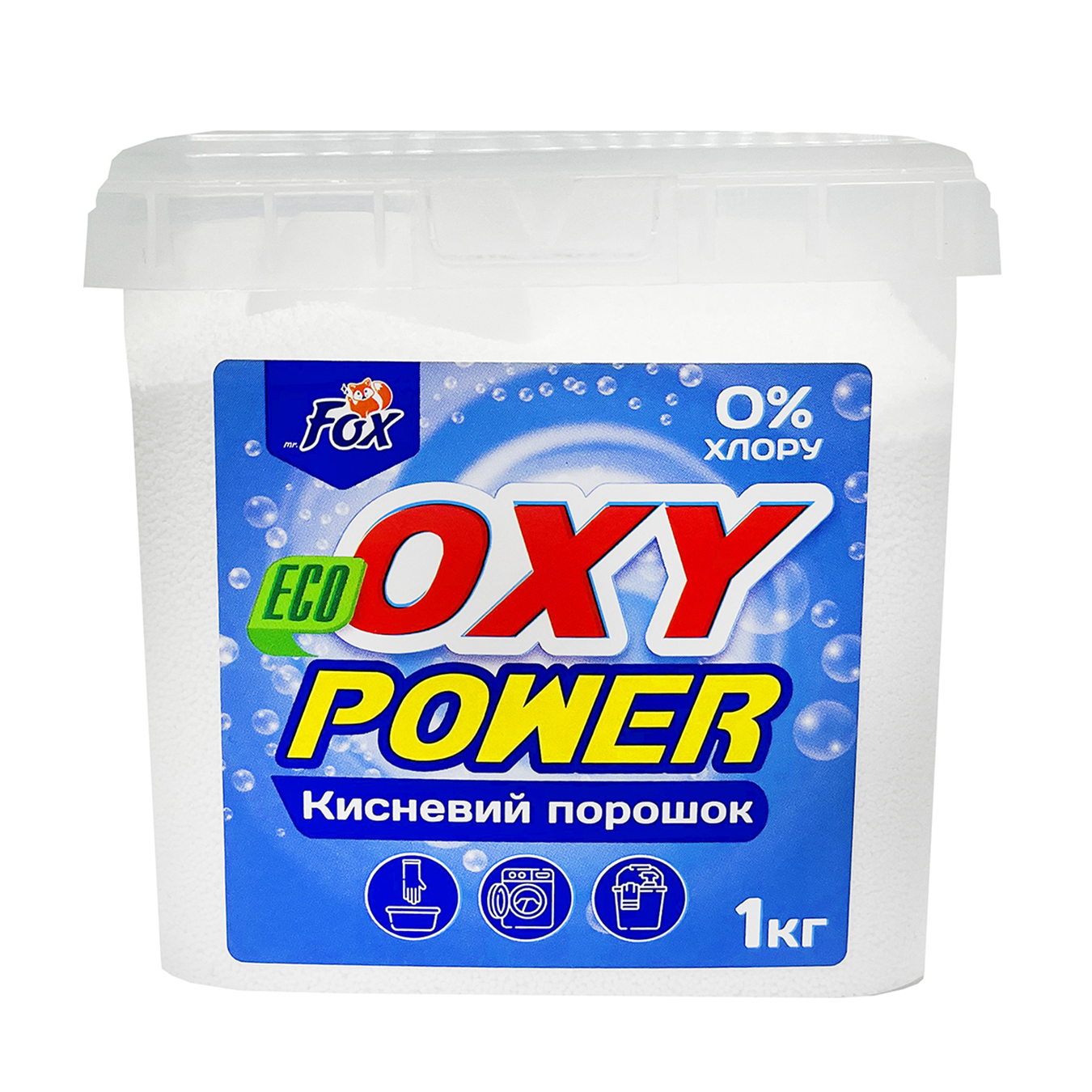 Порошок для стирки кислородный Fox Oxy Power 1кг