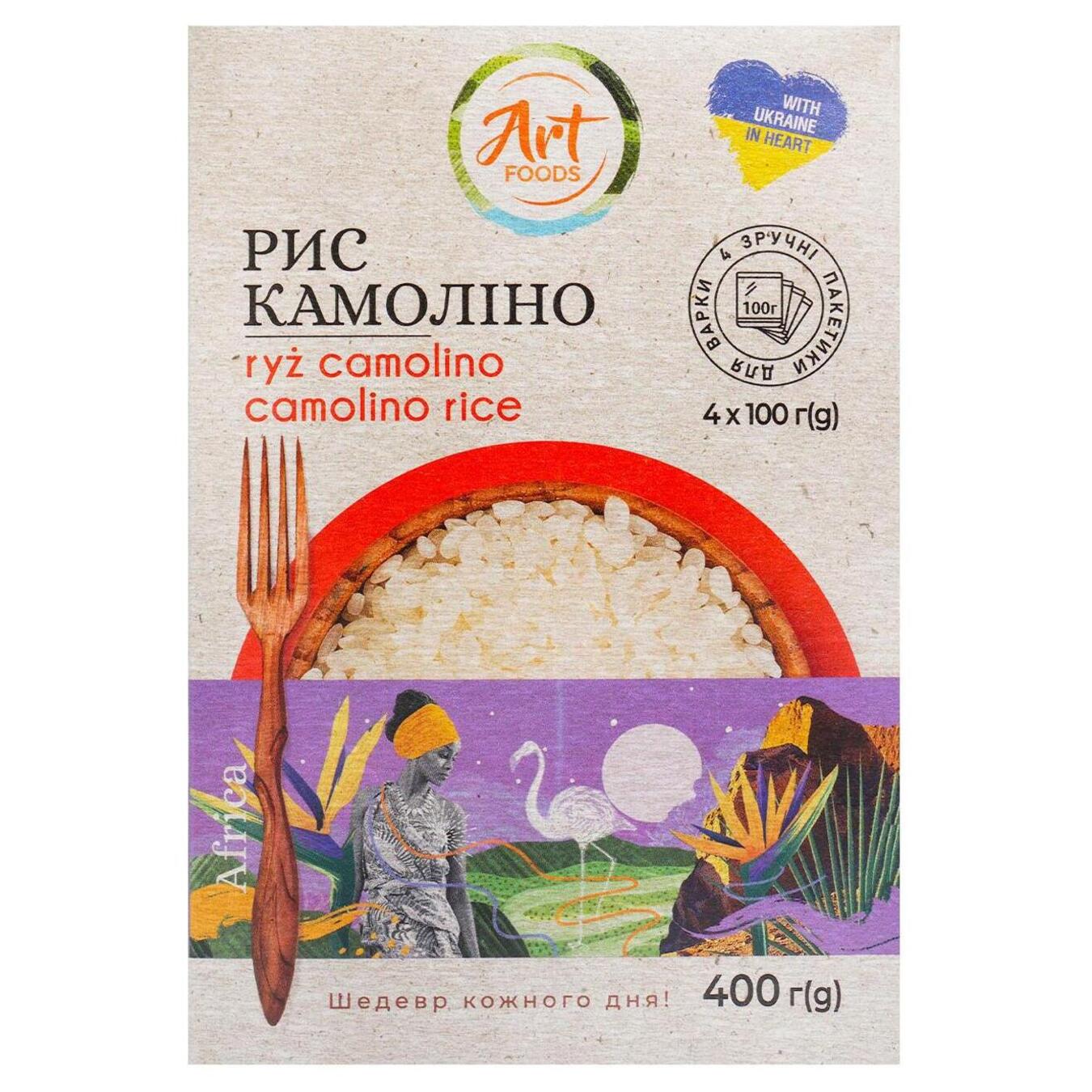 Рис камоліно Art Foods 4*100г