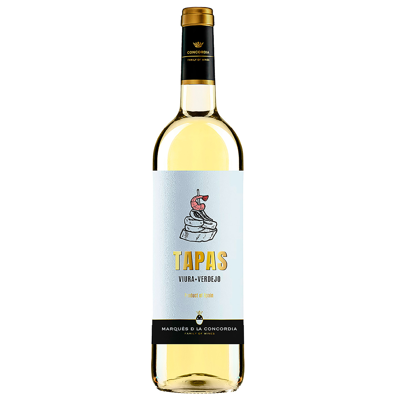 Вино Marques de la Concordia Tapas Viura-Sauvignon Blanc біле сухе 12% 0,75л