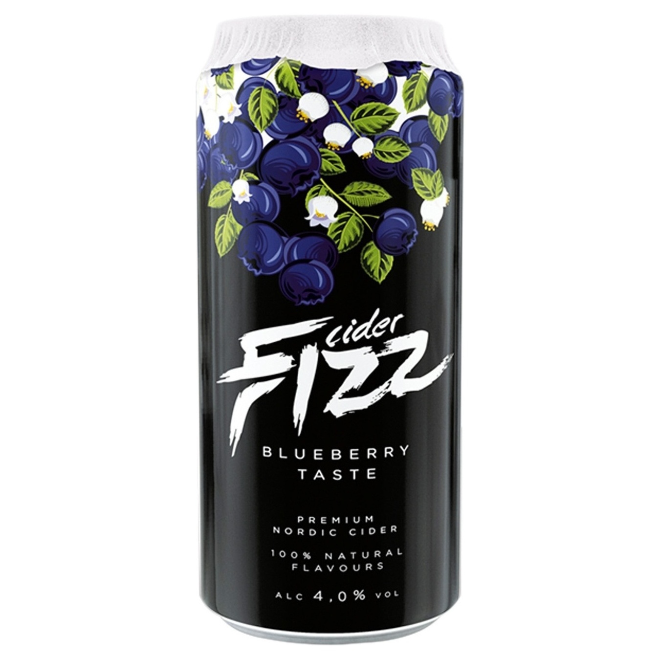 Сидр Fizz со вкусом черники 4% 0,5л железная банка