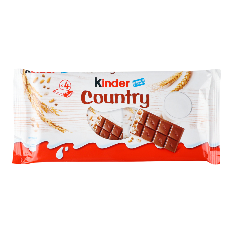 KIinder Chocolate With Cereals With Milky And Cereal Filling 4pcs 94g