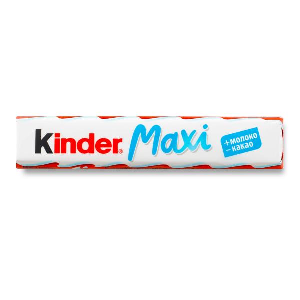 Батончик Kinder Maxi шоколадний з молочною начинкою 21г