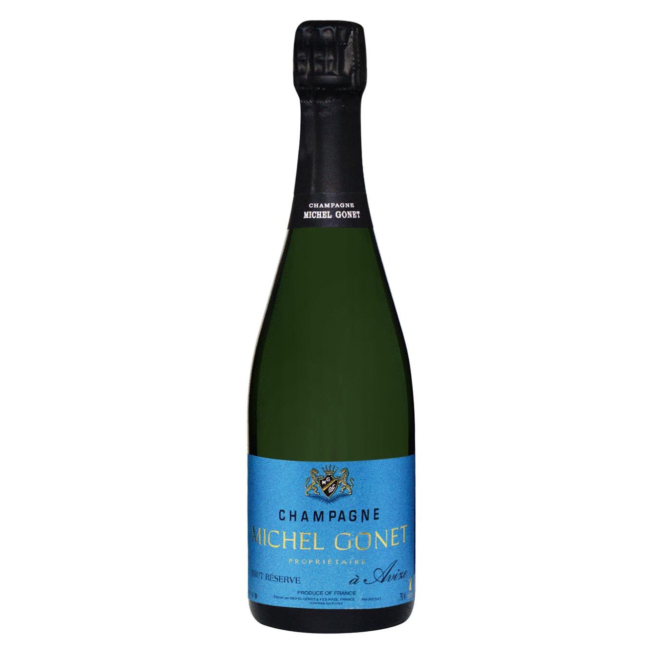 Шампанське Michel Gonet Blue Label біле сухе 12,5% 0,75л