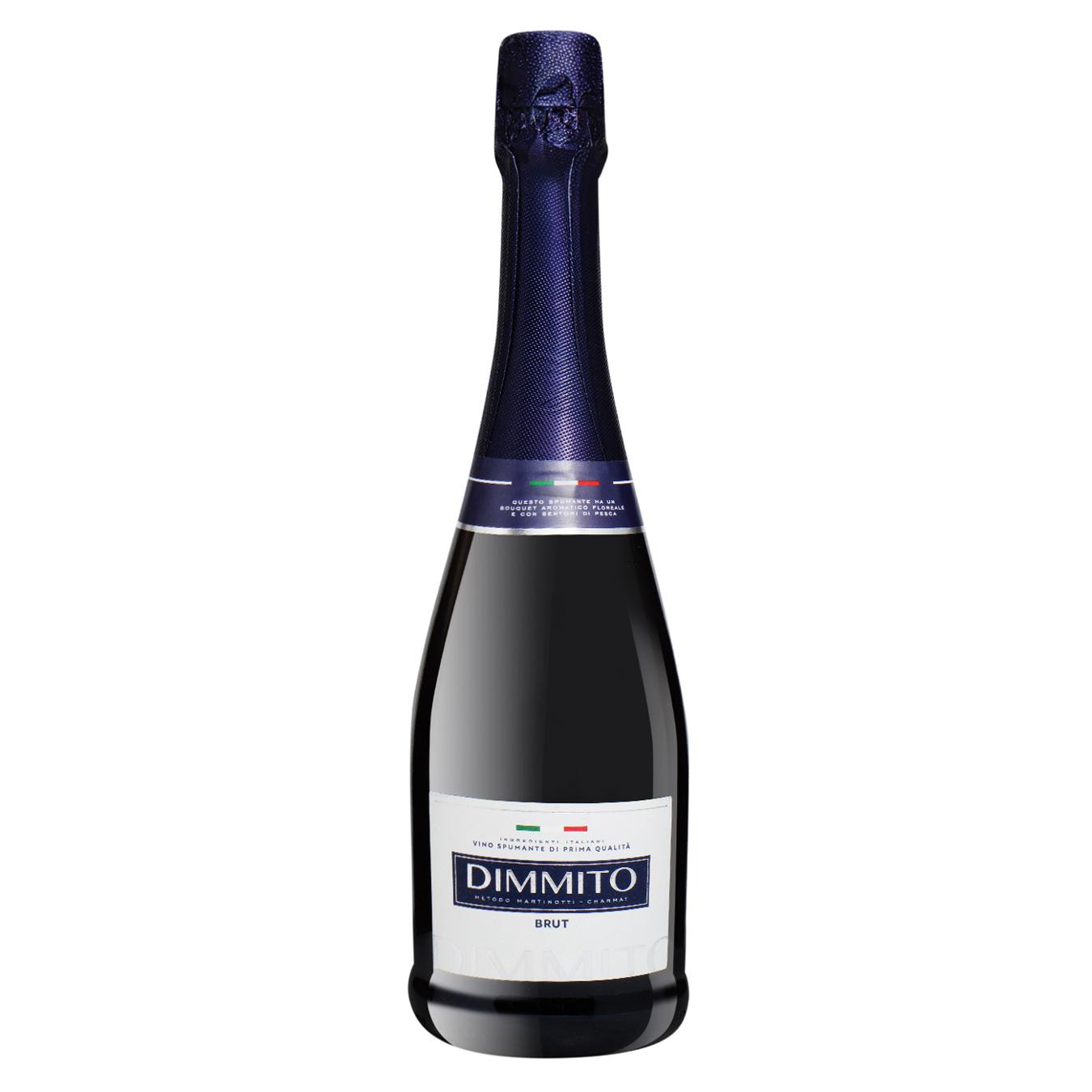 Вино игристое Dimmito белое брют 11,5% 0,75л