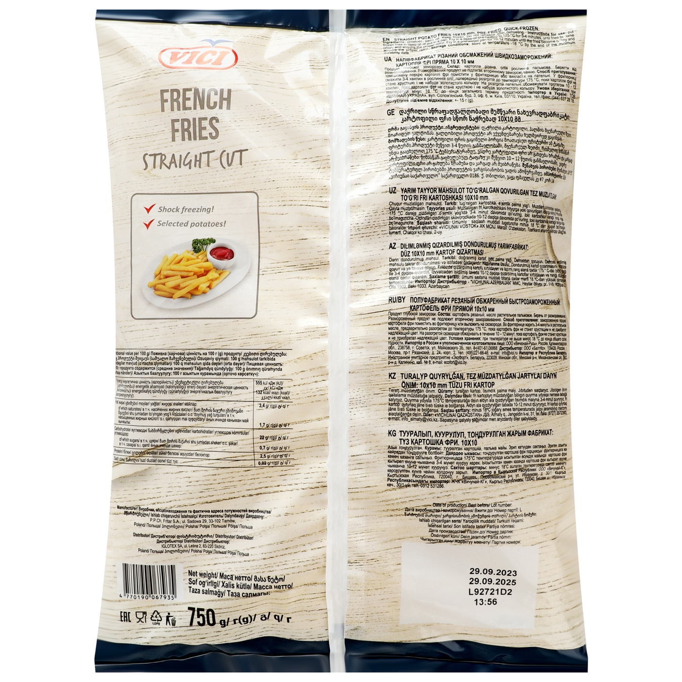 VICI French fries Belgian 750g 3