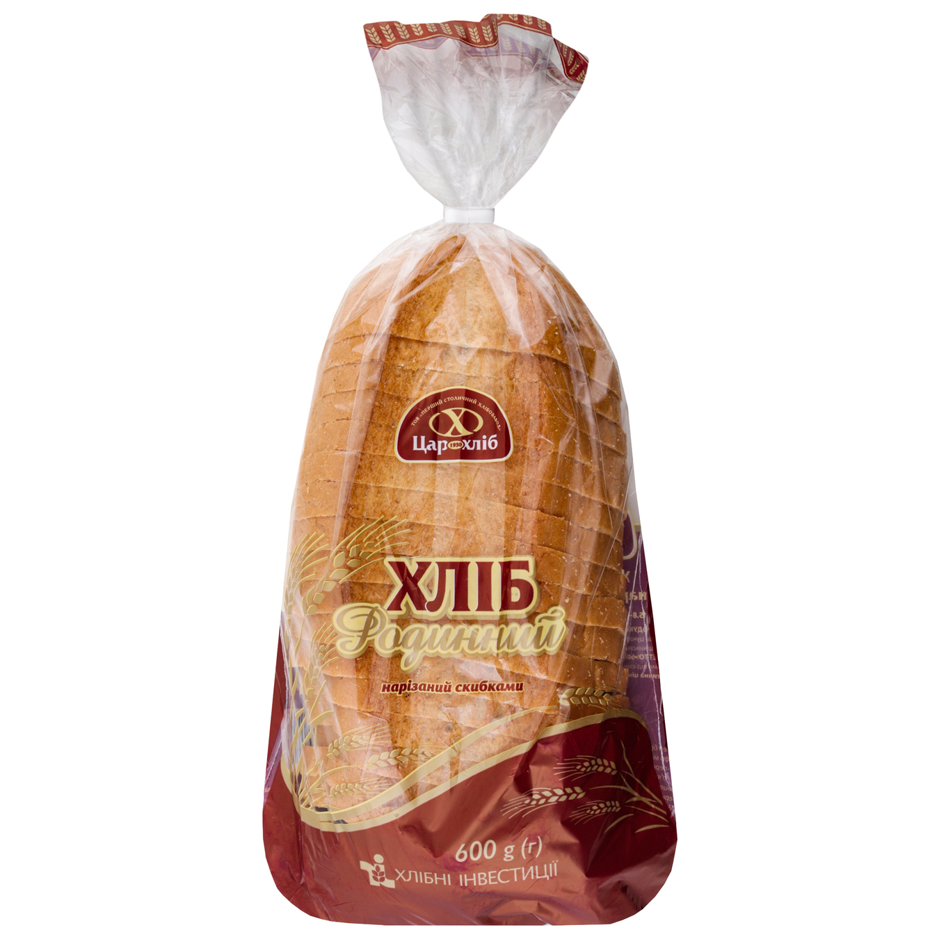 Хліб Цар Хліб Родинний пшеничний нарізка 600г 2