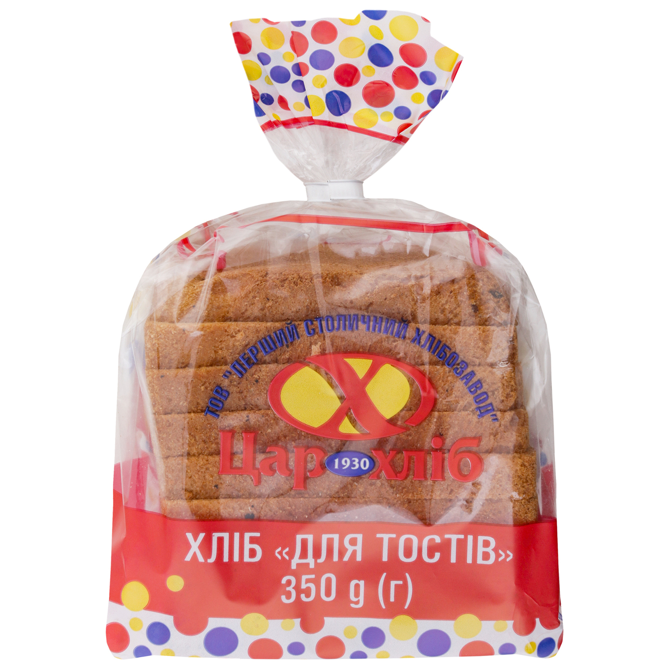 Хліб Цар Хліб Для тостів нарізаний 350г 2