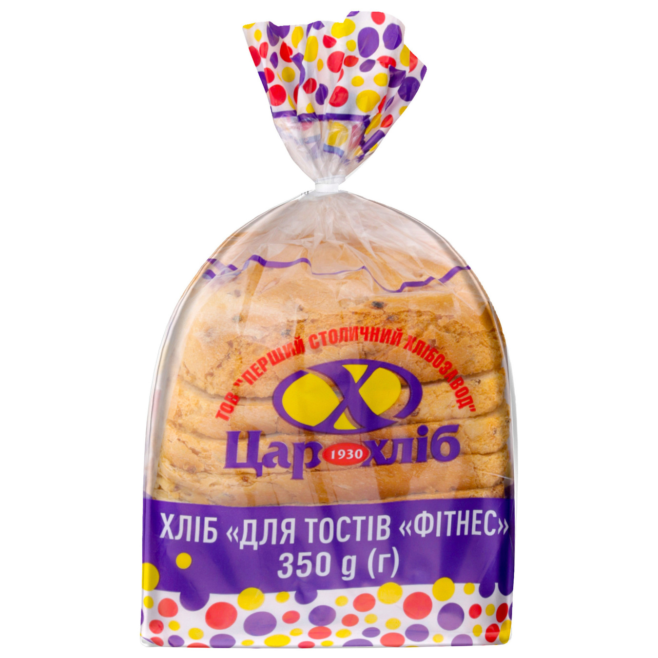 Хлеб Царь хлеб Для тостов Фитнес нарезанный 350г