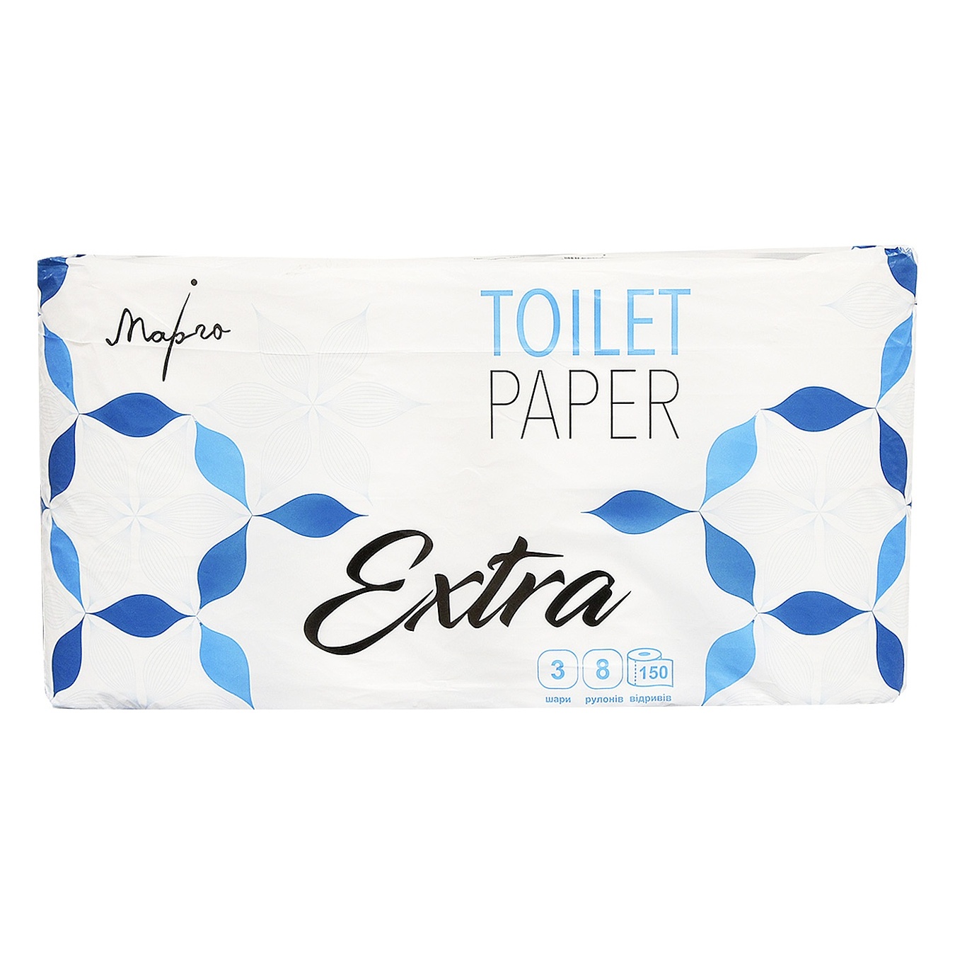 Туалетний папір Марго Extra білий тришаровий 8шт