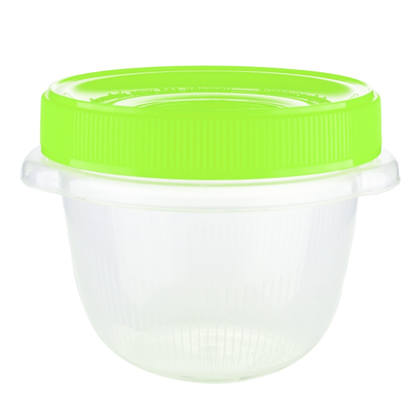 Aleana container for storing food products Omega round transparent/olive 0.285 l