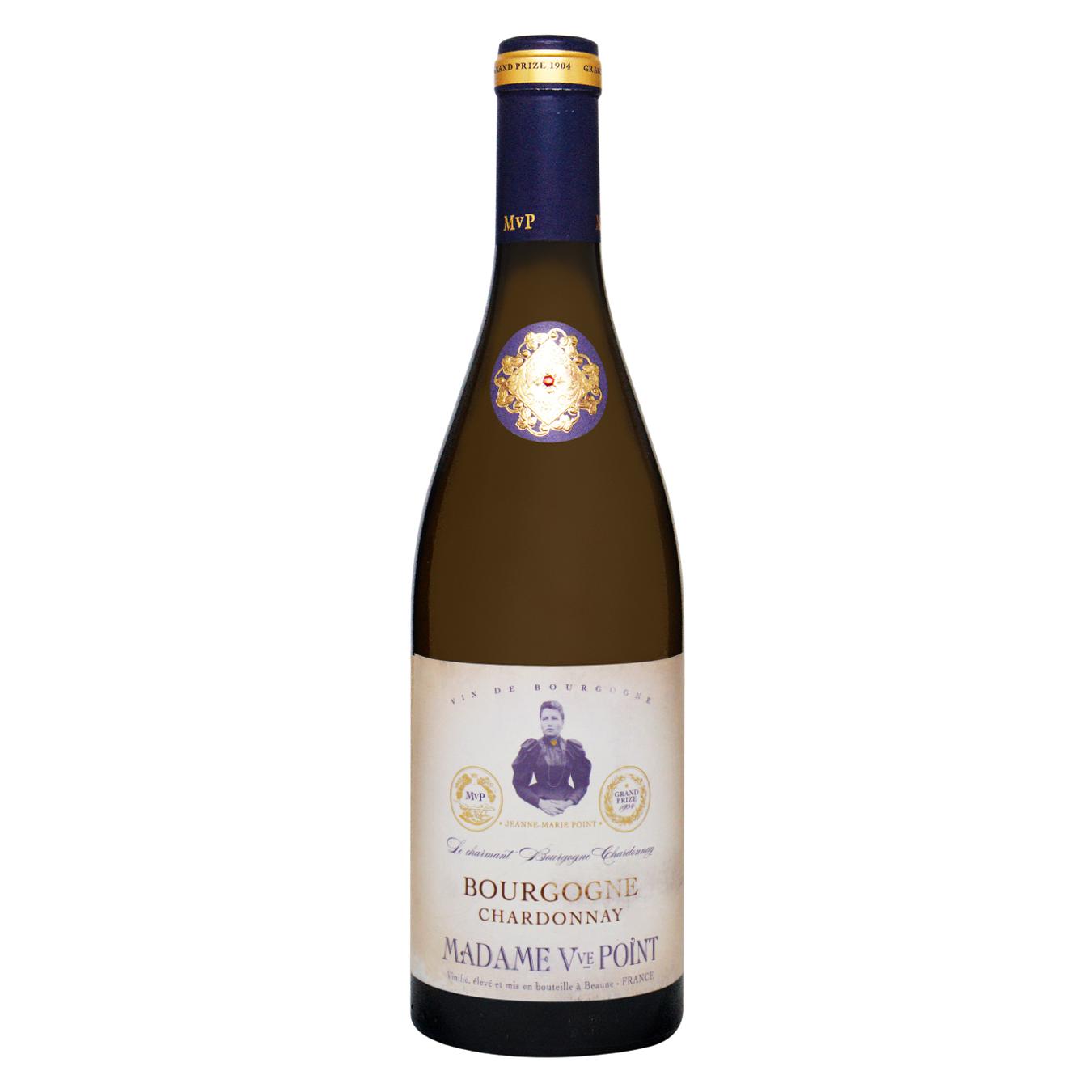 Вино Madame Veuve Point Bourgogne Chardonnay белое сухое 13% 0,75л